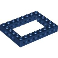Lego kostka (kostička) 6x8 otevřený střed s dírami (s otvory), tmavě modrá (4529275)